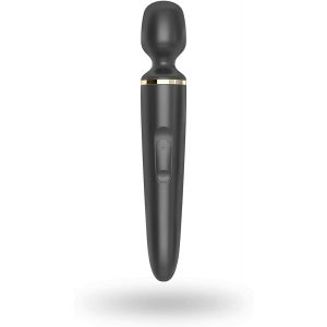 Черный вибратор Satisfyer Wand-er Woman