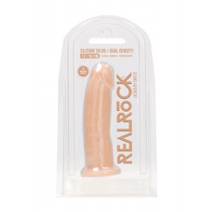 Телесный фаллоимитатор без мошонки Silicone Dildo Without Balls - 19,2 см.