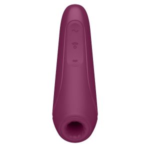 Бордовый вакуум-волновой стимулятор Satisfyer Curvy 1+