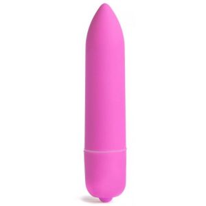 Розовая вибропуля X-Basic Long Bullet 10 speeds - 9 см.