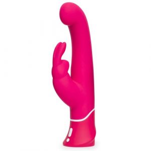 Розовый вибратор-кролик G-Spot Rechargeable Rabbit Vibrator - 24,1 см.