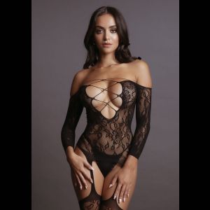 Стильный боди-комбинезон Criss Cross Neck Bodystocking