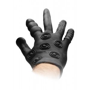 Черная стимулирующая перчатка Stimulation Glove