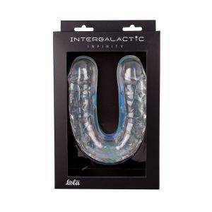 Прозрачный двусторонний фаллоимитатор Infinity - 33,5 см.