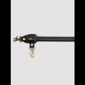 Черная распорка для ног Bound to You Faux Leather Spreader Bar - 50,8 см.