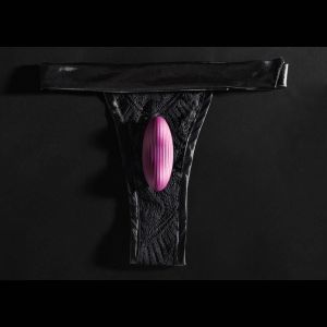 Фиолетовый клиторальный стимулятор Edeny с управлением через приложение