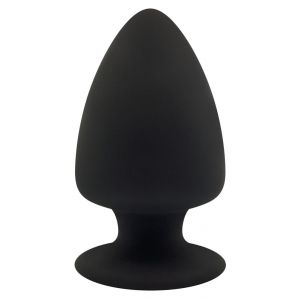 Черная анальная втулка Premium Silicone Plug S - 9 см.