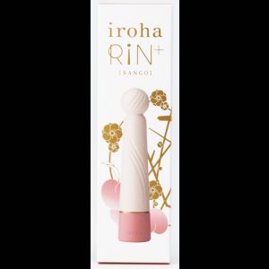 Нежно-розовый вибратор с шаровидной мягкой головкой IROHA Rin+ Sango - 16 см.