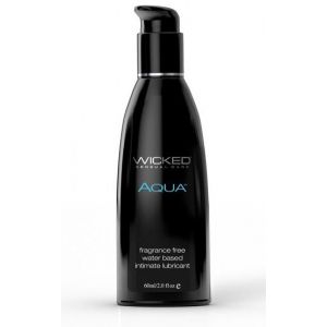 Легкий лубрикант с алоэ на водной основе Wicked AQUA - 60 мл.