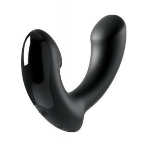Черный вибромассажер простаты Ultimate Silicone P-Spot Massager