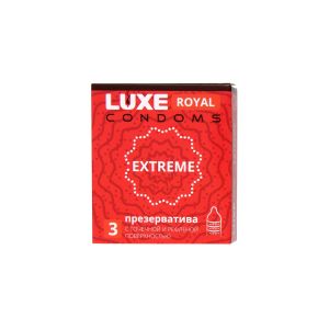 Текстурированные презервативы LUXE Royal Extreme - 3 шт.