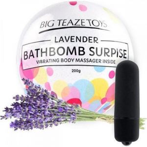 Бомбочка для ванны Bath Bomb Surprise Lavander + вибропуля