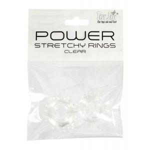 Набор прозрачных эрекционных колец POWER STRETCHY