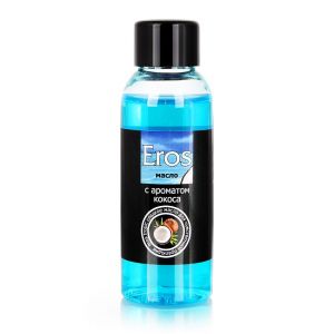 Массажное масло Eros Tropic с ароматом кокоса - 50 мл.