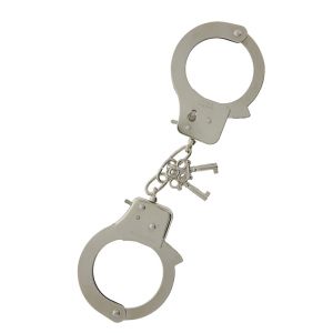 Металлические наручники с ключиками LARGE METAL HANDCUFFS WITH KEYS