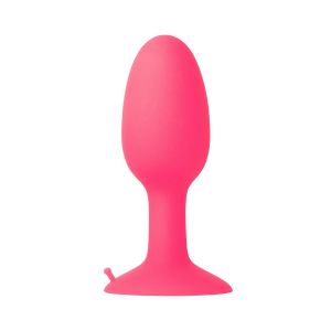 Розовая пробка POPO Pleasure со встроенным вовнутрь стальным шариком - 10,5 см.