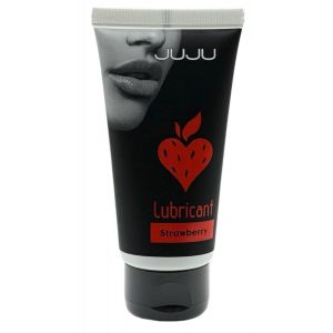 Съедобный лубрикант JUJU Strawberry с ароматом клубники - 50 мл.