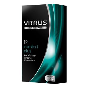 Контурные презервативы VITALIS PREMIUM comfort plus - 12 шт.