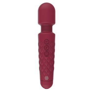 Красный вибромассажер Dashing Wand - 21 см.