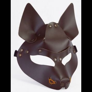 Коричневая маска Wolf 
