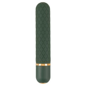 Зеленый мини-вибратор Luxurious Bullet Vibrator - 12,6 см.