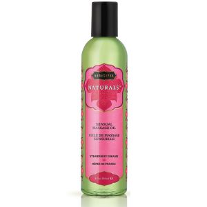 Массажное масло Naturals Strawberry Dreams с ароматом клубники - 236 мл.