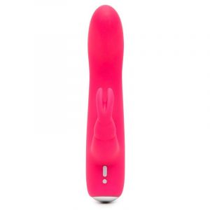 Розовый вибратор-кролик Rechargeable Mini Rabbit Vibrator - 15,2 см.