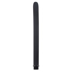 Черная насадка для анального душа Silicone Douche Tube - 24,5 см.