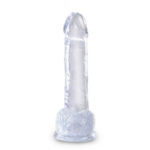 Прозрачный фаллоимитатор 7  Cock with Balls - 20,3 см.