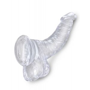 Прозрачный фаллоимитатор 7.5  Cock with Balls - 21,6 см.