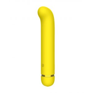 Желтый перезаряжаемый вибратор Flamie - 18,5 см.