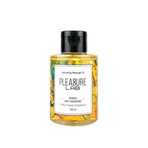 Массажное масло Pleasure Lab Refreshing с ароматом манго и мандарина - 100 мл.