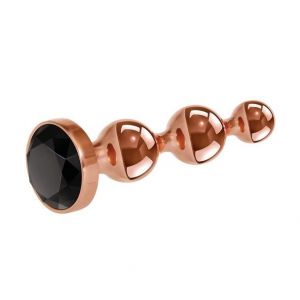 Золотистый анальный стимулятор-елочка Gold Digger Small - 10,5 см.