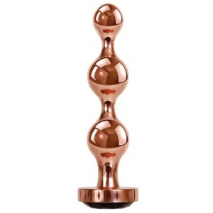 Золотистый анальный стимулятор-елочка Gold Digger Large - 13,5 см.