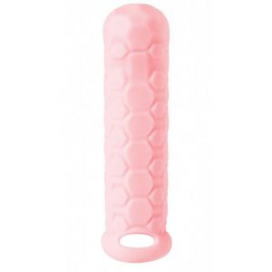Розовый фаллоудлинитель Homme Long - 15,5 см.