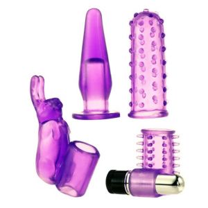 Фиолетовый вибронабор Foreplay Couples Kit