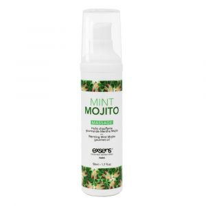 Разогревающее массажное масло с ароматом мохито Gourmet Mint Mojito - 50 мл.