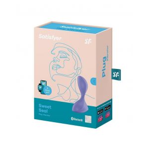 Фиолетовая анальная вибропробка Sweet Seal - 11,2 см.