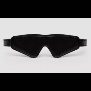 Двусторонняя красно-черная маска на глаза Reversible Faux Leather Blindfold