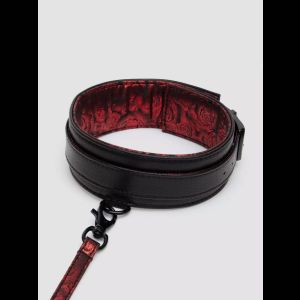 Стильный ошейник с поводком Reversible Faux Leather Collar and Lead