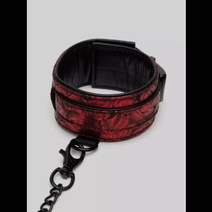Красно-черные оковы Reversible Faux Leather Ankle Cuffs