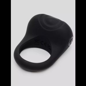 Черное эрекционное виброкольцо Sensation Rechargeable Vibrating Love Ring