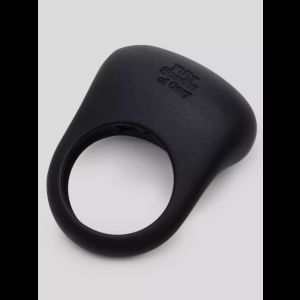Черное эрекционное виброкольцо Sensation Rechargeable Vibrating Love Ring