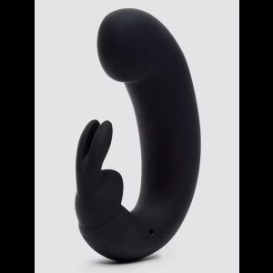 Черный мини-вибратор  кролик  Sensation Rechargeable G-Spot Rabbit Vibrator - 11,4 см.