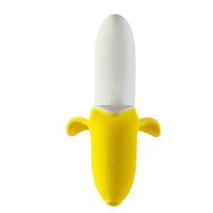 Оригинальный мини-вибратор в форме банана Mini Banana - 13 см.