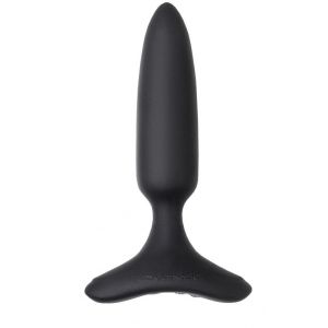 Черная анальная вибропробка HUSH 2 Size S - 12,1 см.