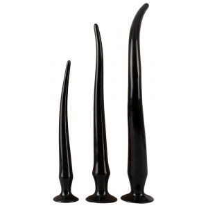 Набор из 3 длинных анальных пробок Super Long Flexible Butt Plug Set