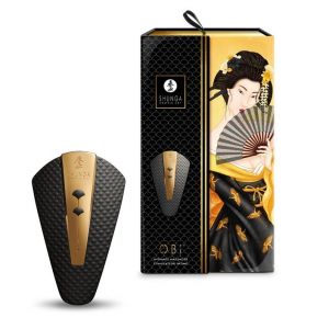 Черный клиторальный вибростимулятор OBI