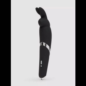 Черный вибратор Rabbit Rechargeable Wand Vibrator - 26,7 см.