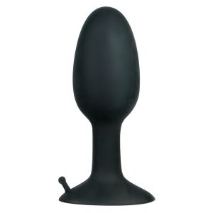 Полая анальная пробка с шариком Small Silicone Plug - 8 см.